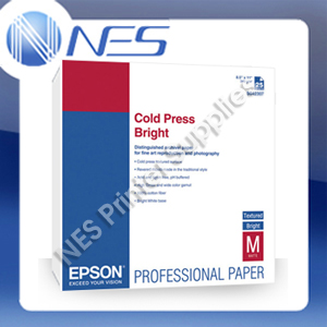 Epson A4 Fine Art Cold Press Bright Paper 25 Sheets MATTE 340GSM (P/N:S042308)